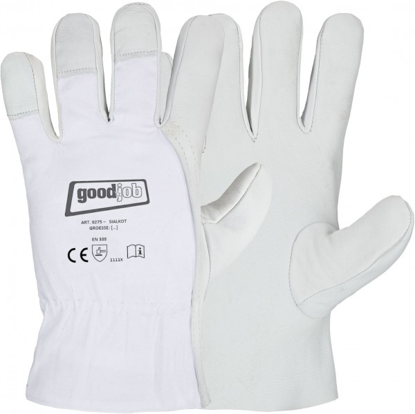 goodjob 0275 Sialkot Nappaleder-Schutzhandschuhe