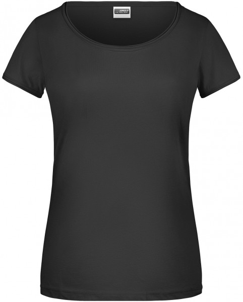 James & Nicholson 8001 Damen T-Shirt Rollsaum in 5 Farben