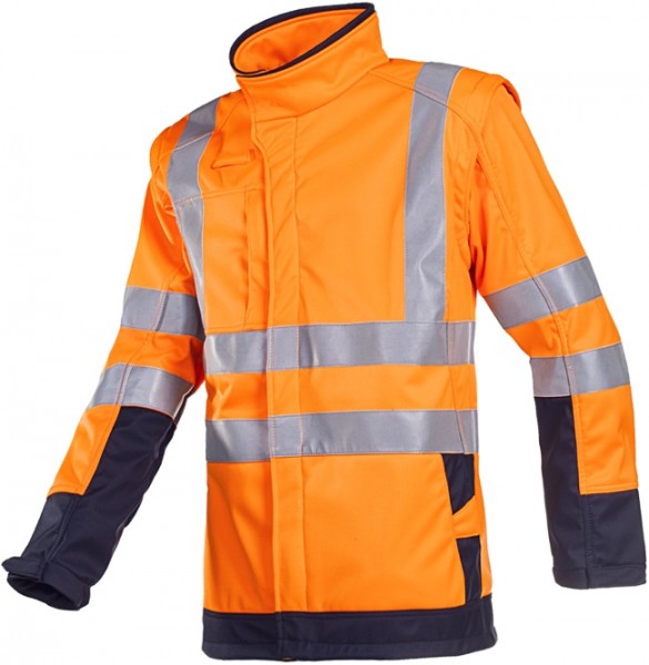 Sioen Heatherton 9643A2TV4 Multinorm Warnschutz-Softshelljacke mit abnehmbaren Ärmeln