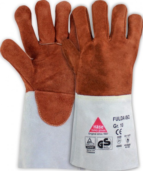 Hase 366220 Fulda-Iso Sebatanspaltleder-Schutzhandschuhe