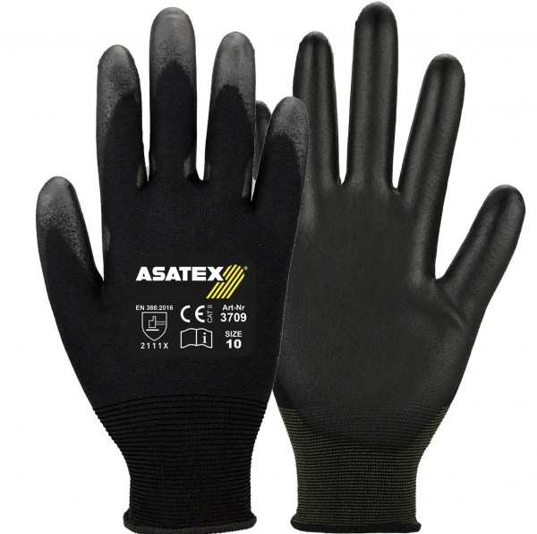 Asatex 3709 Soft-PU-Schutzhandschuhe teilbeschichtet