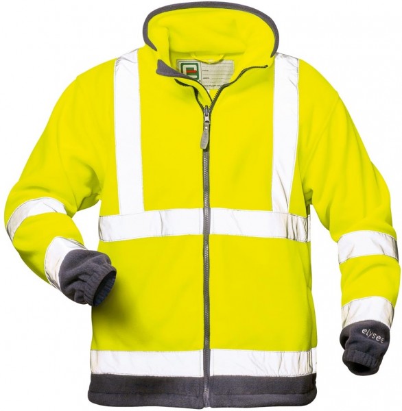 elysee 22709 VALENTIN Warnschutz-Fleecejacke leuchtgelb