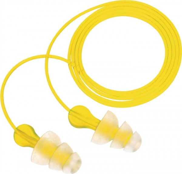 3M Gehörschutzstöpsel PN01006 Tri-Flange SNR=29dB Vinyl-Kordel m.Band