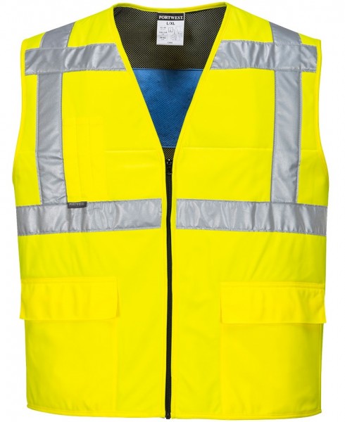 *SALE* Portwest CV02 Warnschutz-Kühlweste leuchtgelb