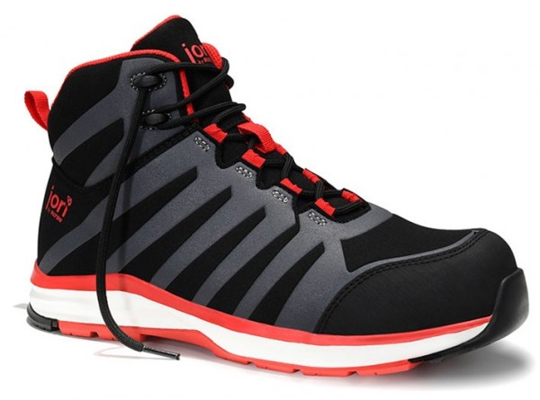 Jori jo_RAPID 16021 Sicherheitsstiefel black-red Mid ESD S3