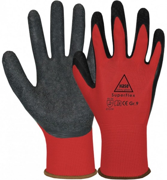 Hase 508610R SuperFlex Red Latex-Schutzhandschuhe