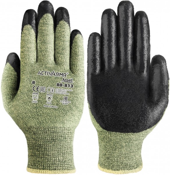 Ansell ActivArmr 80-813 Neopren-Schnittschutzhandschuhe Level C