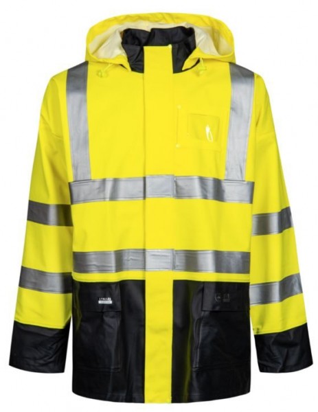 Lyngsøe LR9015 Warnschutz-Regenjacke PU/PVC
