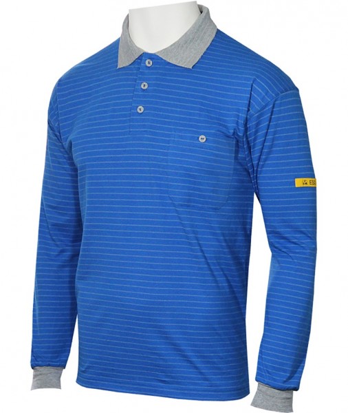 HB CONDUCTEX Cotton Knit Herren ESD-Poloshirt Langarm 08011 86008 000