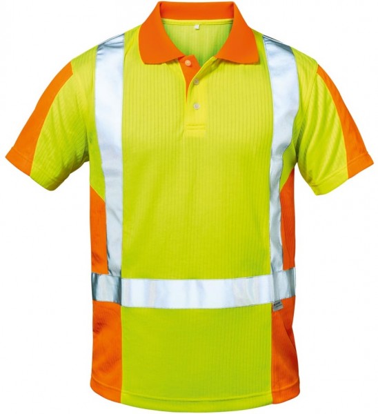 elysee 22725 ZWOLLE Warnschutz-Polo-Shirt gelb/orange