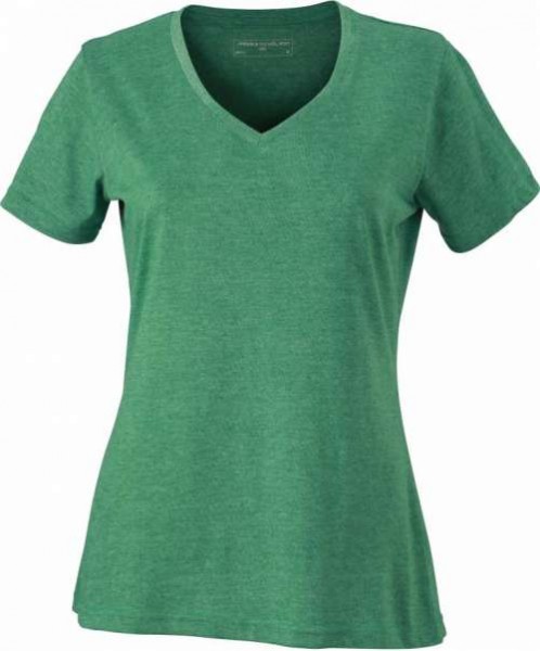 James & Nicholson JN973 Damen Melange V-Shirt in 9 Farben