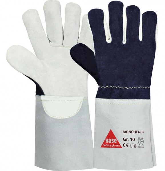 Hase 850201 München II Rindleder-Schnittschutzhandschuhe Level 3