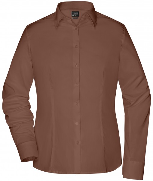 James & Nicholson JN645 Damenbluse Langarm Slim Fit in 3 Farben