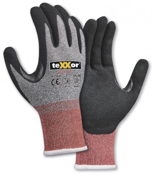 texxor 2640 Schnittschutz-Strickhandschuhe Level F