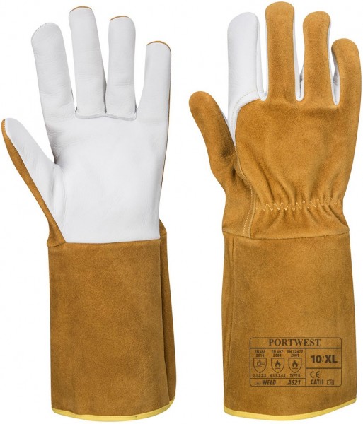 Portwest A521-WIG Ultra Ziegenleder-Schweißerschutzhandschuhe Typ A