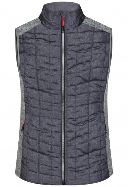 James & Nicholson JN739 Damen Knitted Hybrid Weste in 6 Farben