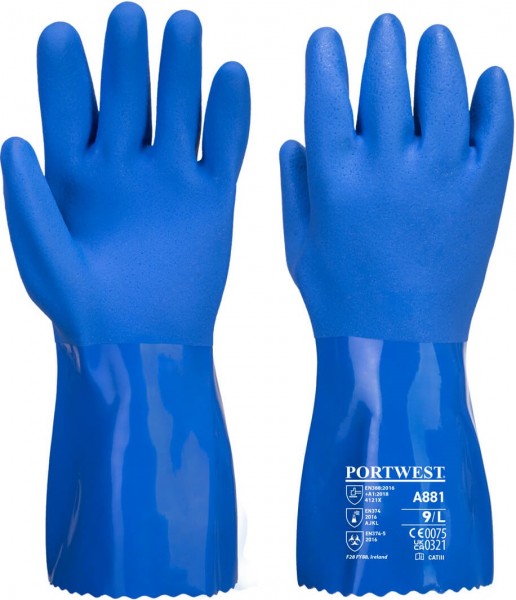 Portwest A881-PVC Chemikalienschutzhandschuhe