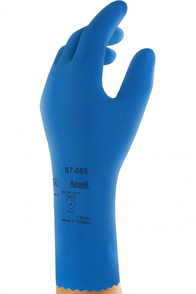 Ansell AlphaTec 87-665 Latex-Chemikalienschutzhandschuhe
