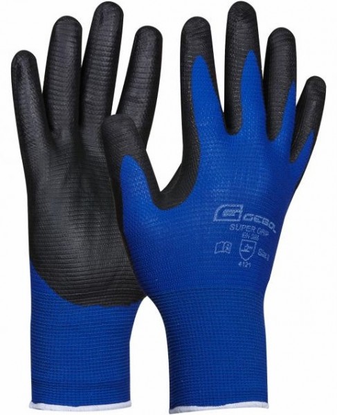 Gebol Super Grip Nitril-Schutzhandschuhe teilbeschichtet