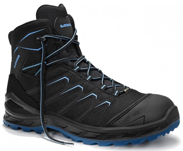 Lowa Larrox 5482 Sicherheitsstiefel Work GTX Mid S3 CI black-blue