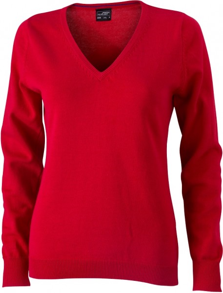 James & Nicholson JN658 Damen V-Pullover in 12 Farben