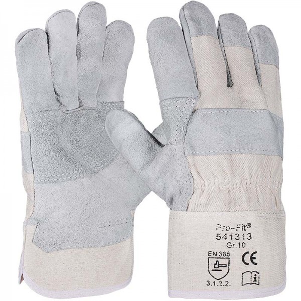 Pro-Fit 541313 Düne Rindspaltleder-Schutzhandschuhe