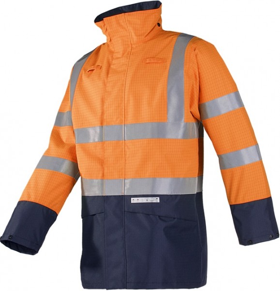Sioen Elliston 7219N3EF7 Multinorm Warnschutz-Regenjacke
