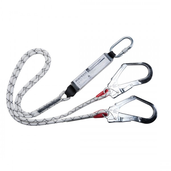 Portwest FP55 - Y-Verbindungsmittel mit Bandfalldämpfer Weiss