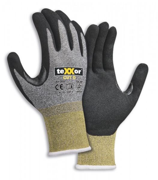 texxor 2620 Schnittschutz-Strickhandschuhe Level D