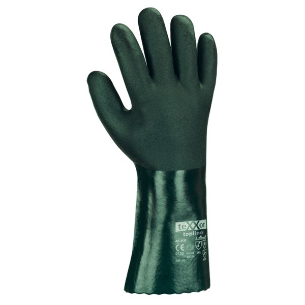 texxor 2142 topline PVC-Chemikalienschutzhandschuhe grün 40 cm