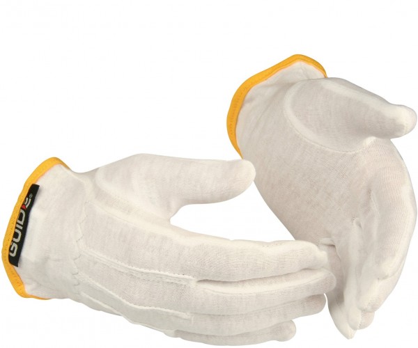 Guide 548 Baumwoll-Jersey-Handschuhe weiß