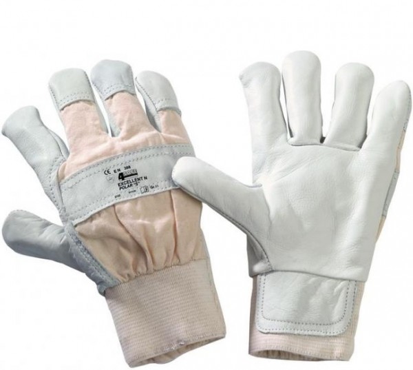 4Safe H131R Winter Rindnarbenlederhandschuhe natur