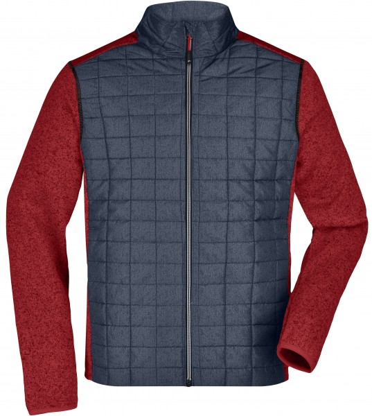 James & Nicholson JN742 Herren Knitted Hybrid Jacke in 5 Farben