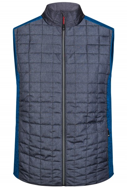 James & Nicholson JN740 Herren Knitted Hybrid Weste in 5 Farben