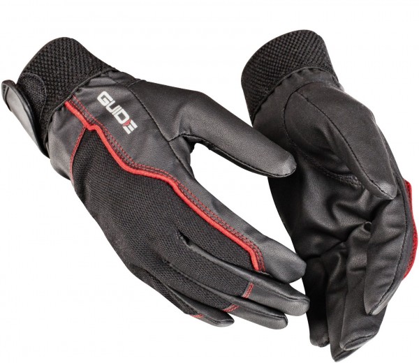 Guide 570 Synthetikleder Schutzhandschuhe schwarz