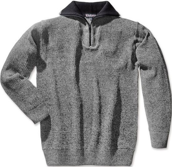 Scheibler Troyer Pullover Norderney schwarz-weiß-meliert