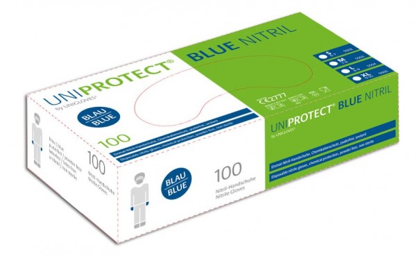 Unigloves Uniprotect blue Nitril