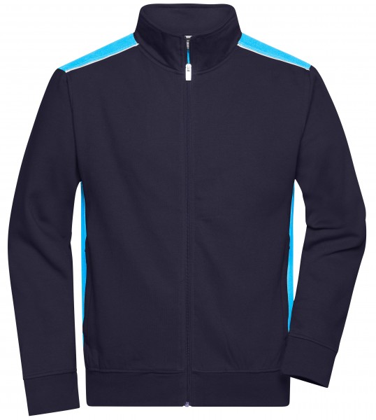 James & Nicholson JN870 Herren Workwear Sweat Jacket in 8 Farben