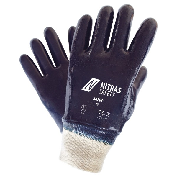 Nitras 3420P NItril-Schutzhandschuhe vollbeschichtet