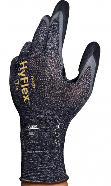 Ansell HyFlex 11-931 Nitrilschaum-Schnittschutzhandschuhe Level B