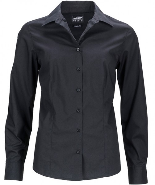 James & Nicholson JN641 Damen Langarm Business Bluse in 11 Farben