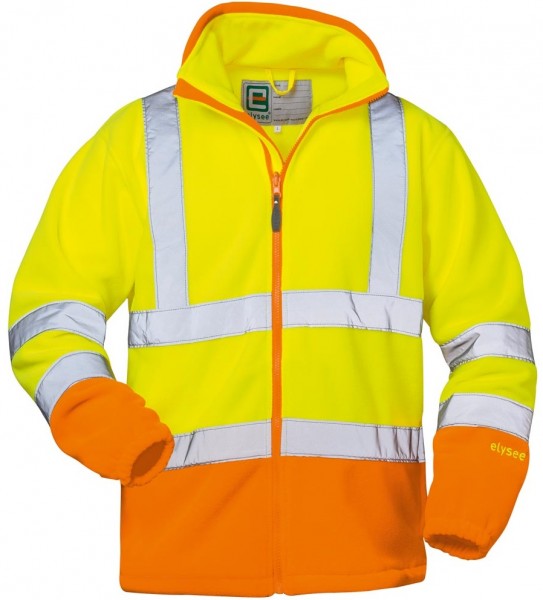 elysee 22719 LEO Warnschutz-Fleecejacke leuchtgelb-leuchtorange