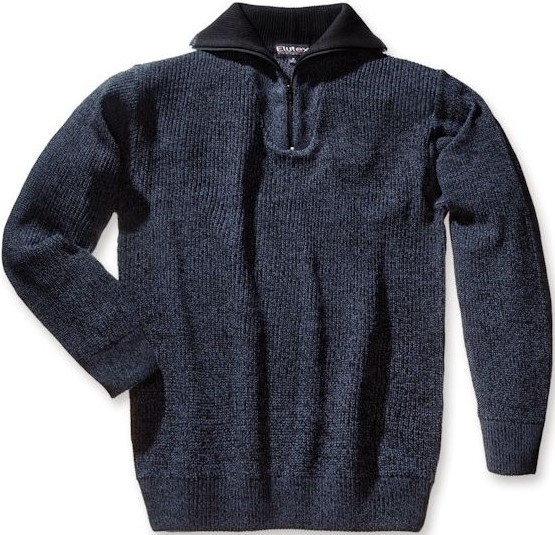 Scheibler Elutex Troyer Pullover Föhr schwarz-blau