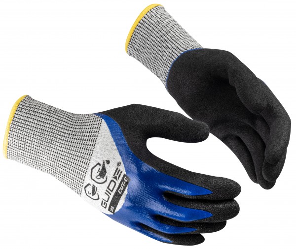Guide 388 Nitrilschaum-Schnittschutzhandschuhe Level C Doppelbeschichtung