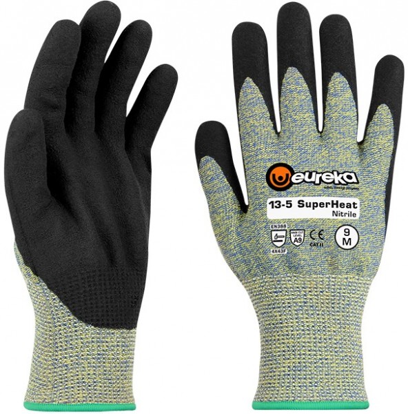 eureka 13-5SHNI SuperHeat Nitril-Schnittschutzhandschuhe