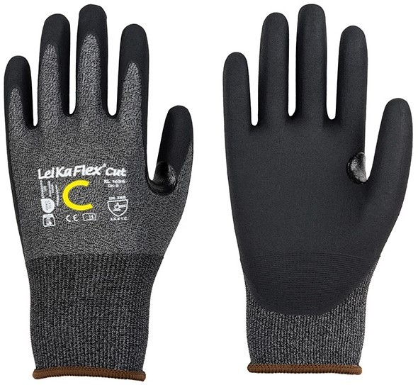 LeiKaFlex 1636 Nitrilschaum-Schnittschutzhandschuhe Level C