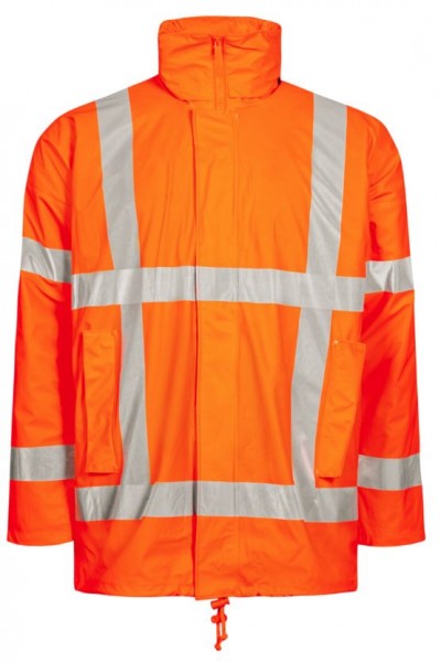 Lyngsøe LR78-RWS Warnschutz-Winter-Regenjacke leuchtorange