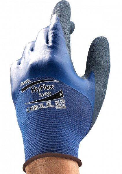 Ansell HyFlex 11-925 Nitril-Schutzhandschuhe teilbeschichtet