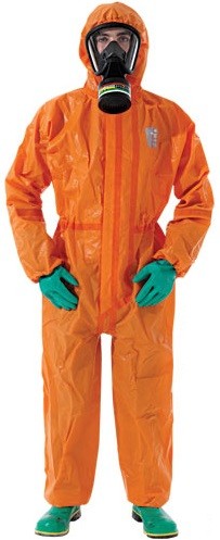 Microchem / AlphaTec 5000 Overall mit Kapuze Modell 111 orange