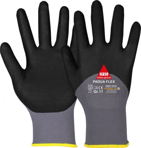 Hase 508155 Padua Flex Nitril-Schutzhandschuhe 3/4 beschichtet